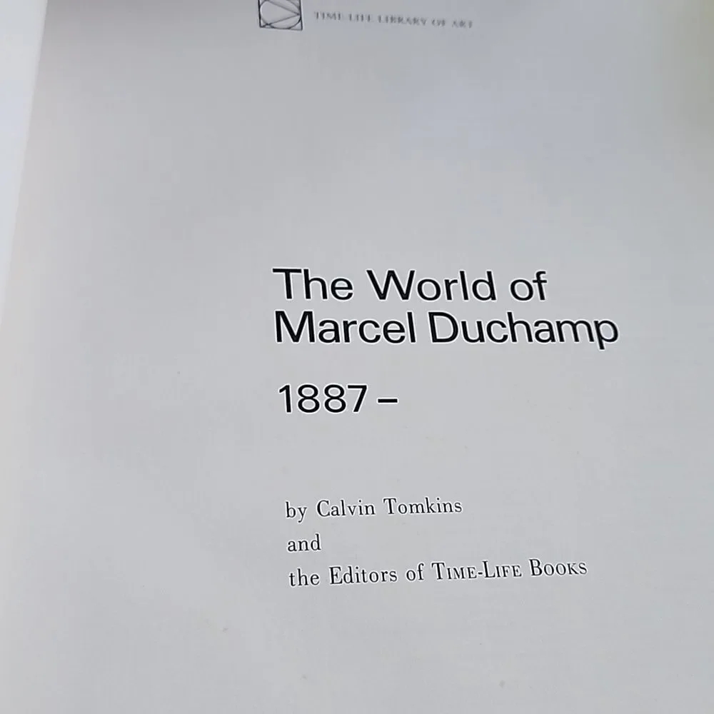 VINTAGE! Art Coffee Table Art Book 'The World Of Marcel Duchamp